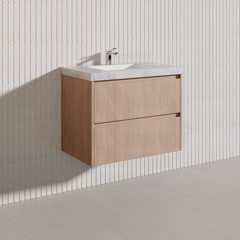 Lukka Gladstone Modern 750mm Wall Hung Vanity Plywood Cabinet Variant Colour Available