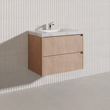 Lukka Gladstone Modern 750mm Wall Hung Vanity Plywood Cabinet Variant Colour Available