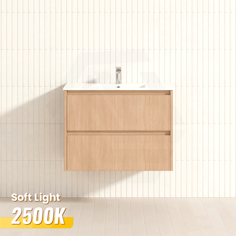 Lukka Gladstone Modern 750mm Wall Hung Vanity Plywood Cabinet Variant Colour Available