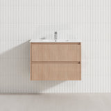 Lukka Gladstone Modern 750mm Wall Hung Vanity Plywood Cabinet Variant Colour Available