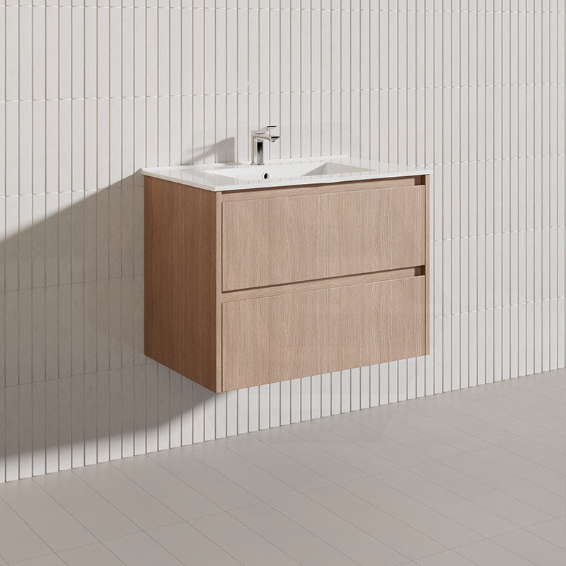 Lukka Gladstone Modern 750mm Wall Hung Vanity Plywood Cabinet Variant Colour Available