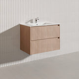 Lukka Gladstone Modern 750mm Wall Hung Vanity Plywood Cabinet Variant Colour Available