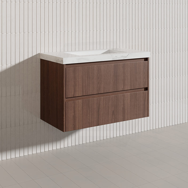 Lukka Gladstone Modern 900mm Wall Hung Vanity Plywood Cabinet Variant Colour Available