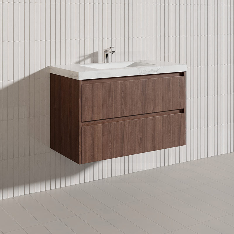 Lukka Gladstone Modern 900mm Wall Hung Vanity Plywood Cabinet Variant Colour Available