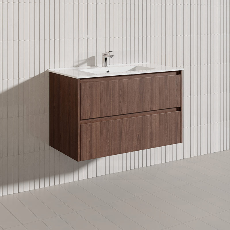 Lukka Gladstone Modern 900mm Wall Hung Vanity Plywood Cabinet Variant Colour Available