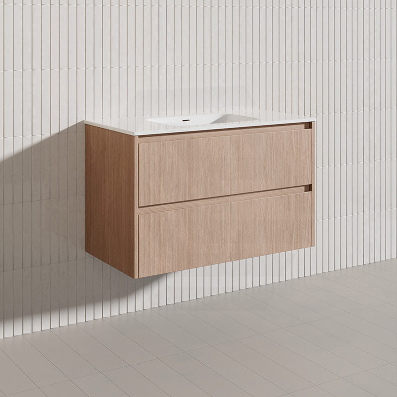 Lukka Gladstone Modern 900mm Wall Hung Vanity Plywood Cabinet Variant Colour Available