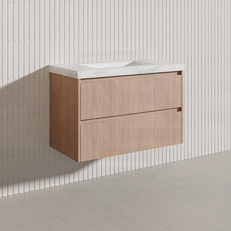 Lukka Gladstone Modern 900mm Wall Hung Vanity Plywood Cabinet Variant Colour Available