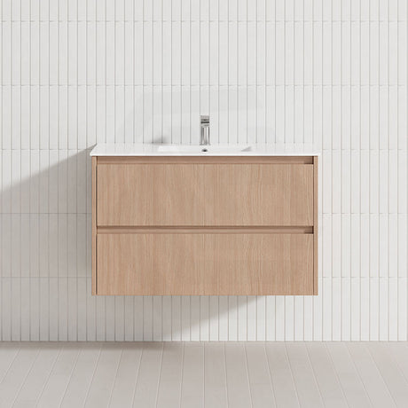 Lukka Gladstone Modern 900mm Wall Hung Vanity Plywood Cabinet Variant Colour Available