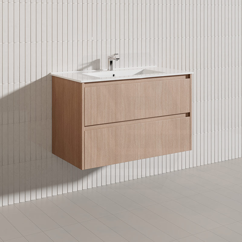 Lukka Gladstone Modern 900mm Wall Hung Vanity Plywood Cabinet Variant Colour Available