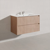 Lukka Gladstone Modern 900mm Wall Hung Vanity Plywood Cabinet Variant Colour Available