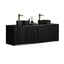 600-1500Mm Kirribilli Wall Hung Bathroom Vanity Matt White Pvc Board Cabinet Only & Ceramic Top