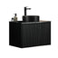 600-1500Mm Kirribilli Wall Hung Bathroom Vanity Matt White Pvc Board Cabinet Only & Ceramic Top