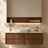 Lukka Ridgewood Modern 1200mm Wall Hung Vanity Plywood Cabinet Variant Colour Available
