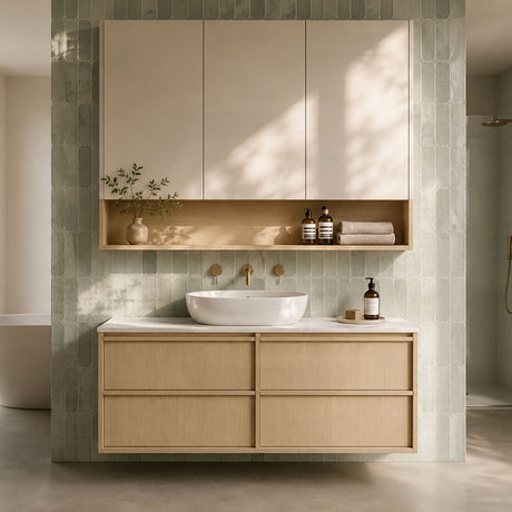 Lukka Ridgewood Modern 1200mm Wall Hung Vanity Plywood Cabinet Variant Colour Available
