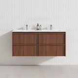 Lukka Ridgewood Modern 1200mm Wall Hung Vanity Plywood Cabinet Variant Colour Available