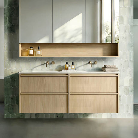 Lukka Ridgewood Modern 1200mm Wall Hung Vanity Plywood Cabinet Variant Colour Available