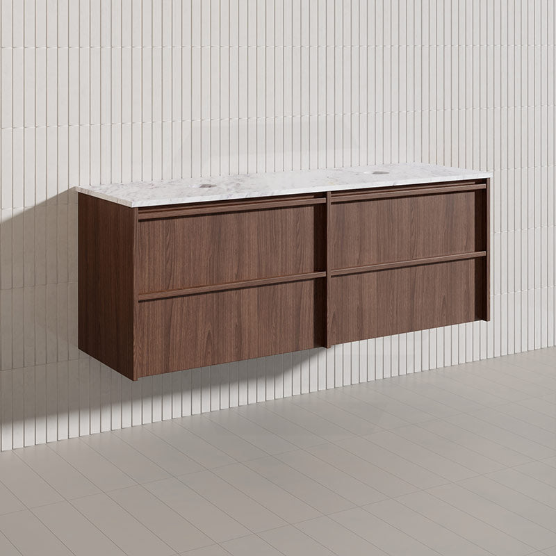 Lukka Ridgewood Modern 1500mm Wall Hung Vanity Plywood Cabinet Variant Colour Available