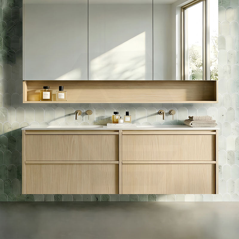 Lukka Ridgewood Modern 1500mm Wall Hung Vanity Plywood Cabinet Variant Colour Available