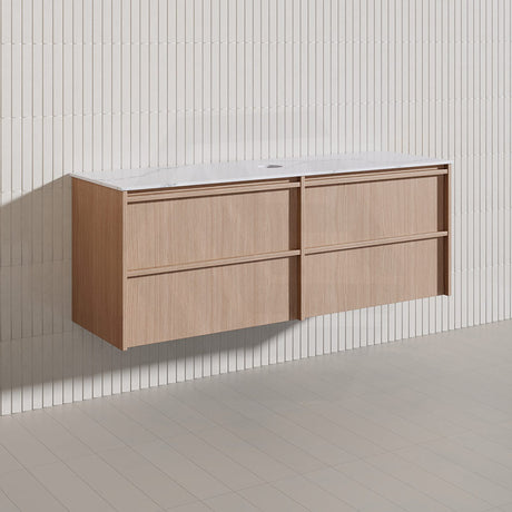 Lukka Ridgewood Modern 1500mm Wall Hung Vanity Plywood Cabinet Variant Colour Available