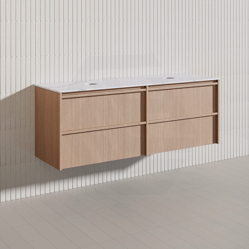 Lukka Ridgewood Modern 1500mm Wall Hung Vanity Plywood Cabinet Variant Colour Available
