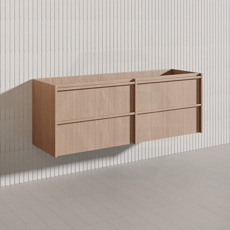 Lukka Ridgewood Modern 1500mm Wall Hung Vanity Plywood Cabinet Variant Colour Available