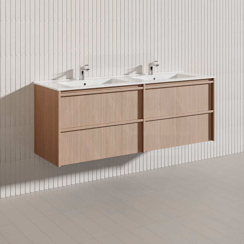 Lukka Ridgewood Modern 1500mm Wall Hung Vanity Plywood Cabinet Variant Colour Available
