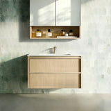 Lukka Ridgewood 750mm Modern Wall Hung Vanity Plywood Cabinet Variant Colour Available