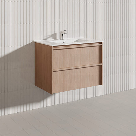 Lukka Ridgewood 750mm Modern Wall Hung Vanity Plywood Cabinet Variant Colour Available