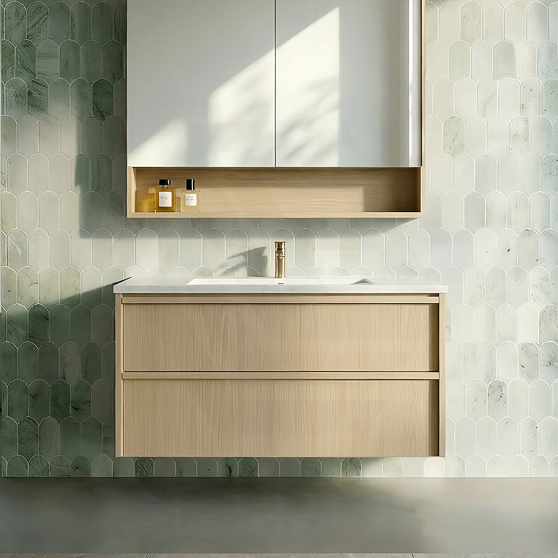 Lukka Ridgewood Modern 900mm Wall Hung Vanity Plywood Cabinet Variant Colour Available