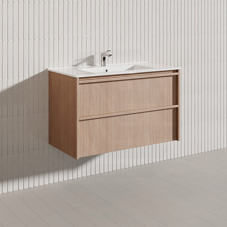 Lukka Ridgewood Modern 900mm Wall Hung Vanity Plywood Cabinet Variant Colour Available