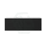 600-1500mm Lukka Sedona Modern Fluted Wall Hung PVC Vanity Matt Black
