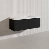 1200mm Lukka Sedona Modern Fluted Wall Hung PVC Vanity Variant Colour Available