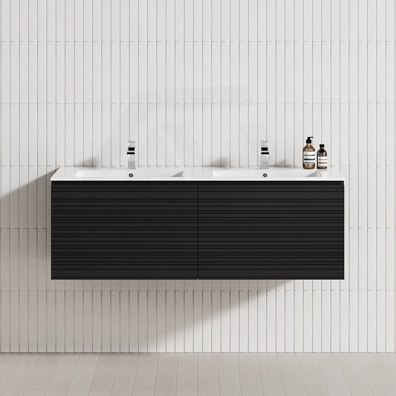 1200mm Lukka Sedona Modern Fluted Wall Hung PVC Vanity Variant Colour Available
