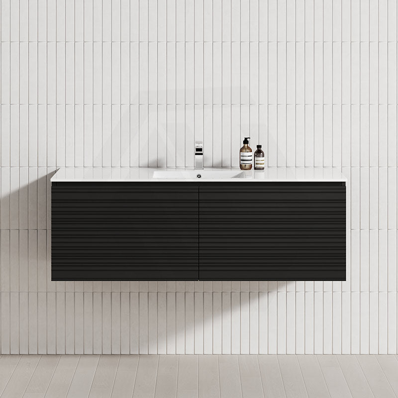 1200mm Lukka Sedona Modern Fluted Wall Hung PVC Vanity Variant Colour Available