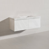 1200mm Lukka Sedona Modern Fluted Wall Hung PVC Vanity Variant Colour Available