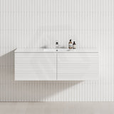 1200mm Lukka Sedona Modern Fluted Wall Hung PVC Vanity Variant Colour Available