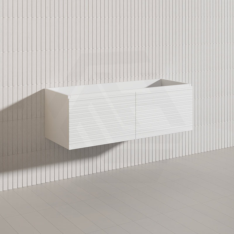 1200mm Lukka Sedona Modern Fluted Wall Hung PVC Vanity Variant Colour Available