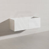 1200mm Lukka Sedona Modern Fluted Wall Hung PVC Vanity Variant Colour Available