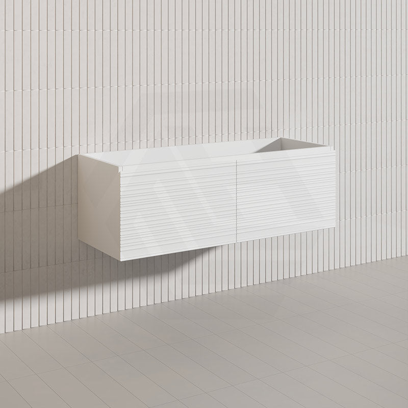 1200mm Lukka Sedona Modern Fluted Wall Hung PVC Vanity Variant Colour Available