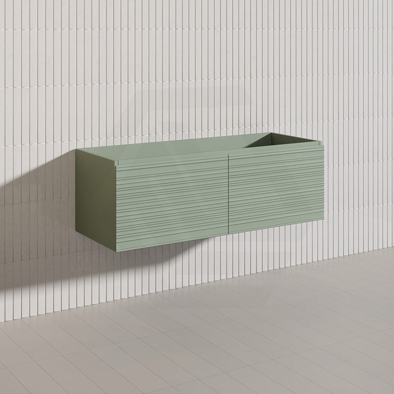 1200mm Lukka Sedona Modern Fluted Wall Hung PVC Vanity Variant Colour Available
