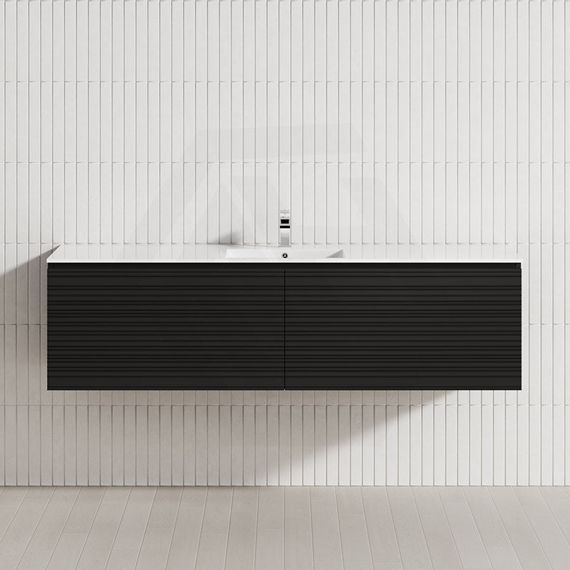1500mm Lukka Sedona Modern Fluted Wall Hung PVC Vanity Variant Colour Available