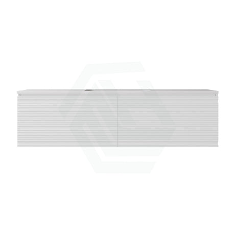600-1500mm Lukka Sedona Modern Fluted Wall-Hung PVC Vanity in Matt White