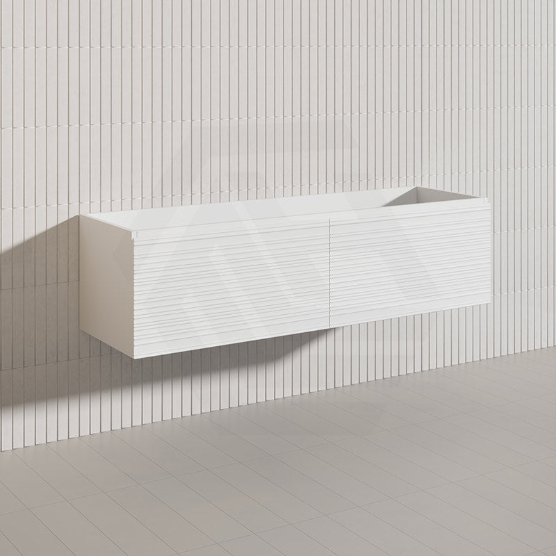 1500mm Lukka Sedona Modern Fluted Wall Hung PVC Vanity Variant Colour Available