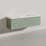1500mm Lukka Sedona Modern Fluted Wall Hung PVC Vanity Variant Colour Available