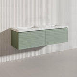 1500mm Lukka Sedona Modern Fluted Wall Hung PVC Vanity Variant Colour Available