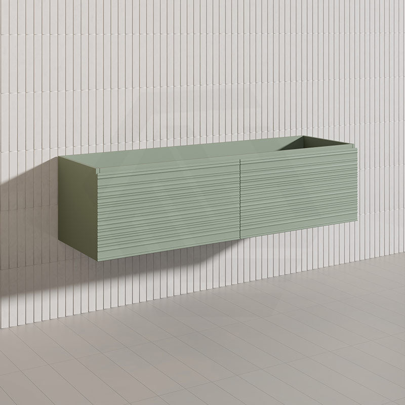 1500mm Lukka Sedona Modern Fluted Wall Hung PVC Vanity Variant Colour Available