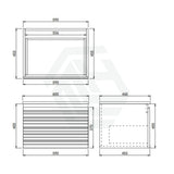 600-1500mm Lukka Sedona Modern Fluted Wall-Hung PVC Vanity in Matt White
