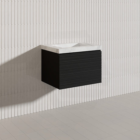 600mm Lukka Sedona Modern Fluted Wall Hung PVC Vanity Variant Colour Available