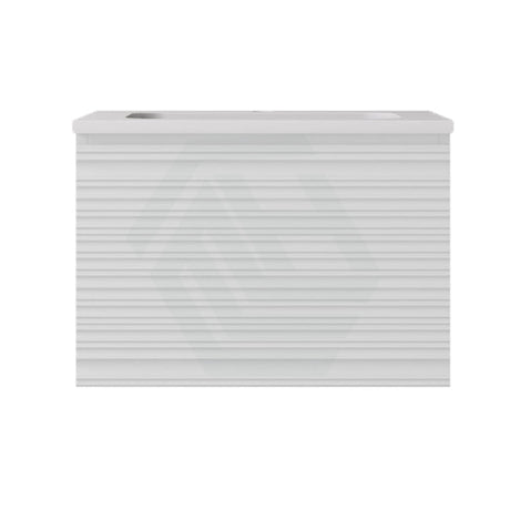 600-1500mm Lukka Sedona Modern Fluted Wall Hung PVC Vanity Matt White