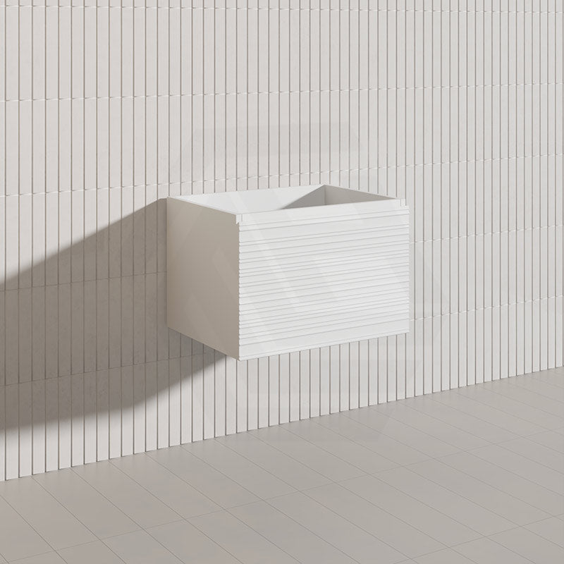 600mm Lukka Sedona Modern Fluted Wall Hung PVC Vanity Variant Colour Available